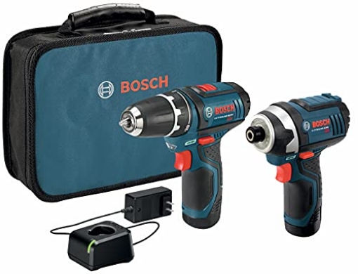 Picture of BOSCH SECURITY SYSTEMS, INC CLPK22-120 BOSCH CLPK22-120 12V Max Cordless 2-Tool Combo Kit with 3/8 In. Drill/Driver, 1/4 In. Impact Driver, (2) 2 Ah Batteries, Charger and Case (EA)