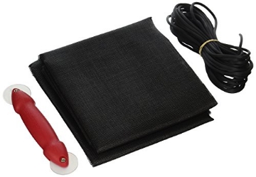 Picture of Prime P7541 Prime-Line P 7541 Screen Door Repair Kit with Rolling Tool – Replace Screen on Windows or Patio Doors, 48” x 84” Charcoal Fiberglass Screen Cloth (1 Kit) (EA)