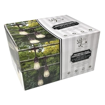 Picture of BELLA LUCCI BLS14PGW24W Holiday Bright Lights Just Hang It Kit, 48' Lighted, 24L Double Filament, E26 Base, 50' Wire, Outdoor LED Lights (EA)