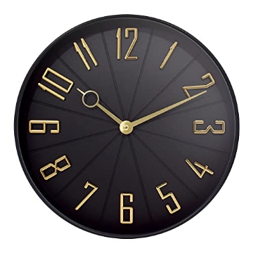 Picture of WESTCLOX(R) 32256 Westclox 12" Modern Dial with Raised Numbers Wall Clock for Living Room, Home Office and Bedroom (Black) (EA)