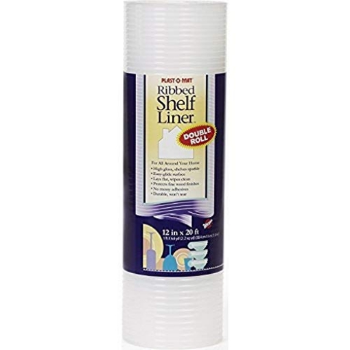 Picture of Warps PM120-C Warp'S Plast O Mat Shelf Liner Ribbed 12" W X 20ft. L Non Adhesive Clear (1) (EA)