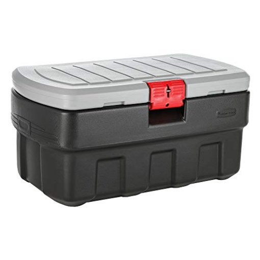 Picture of RUBBERMAID COMMERCIAL RMAP350000 Rubbermaid ActionPacker Lockable Storage Box, 35 Gal, Grey and Black, Outdoor, Industrial, Rugged (EA)
