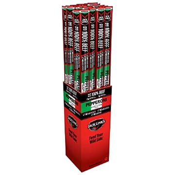 Picture of JCK 10000029389 Jack Link's Pepperoni Beef Stick 1.84 oz. Pegged - Case of: 24;24 (PK-24-EA)