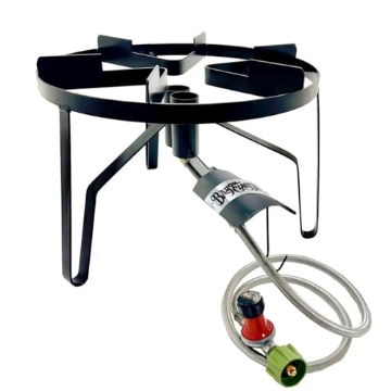 Picture of Bayou Classic SP2 Bayou Classic SP2 18-in Dual Jet Cooker Features 18-in Cooking Surface 12.5-in Tall Welded Frame 30-psi Regulator Designed for Stockpots 15-in Diameter to 102-qt Perfect for Large Batch Cooking (EA)