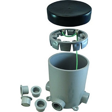 Picture of Cantex Industries 5133760U Cantex 5133760 Floor Box Base, Pvc, Round, 90.0 Cu. In. (EA)