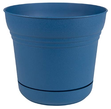 Picture of Bloem, Lcc. SP0533 Bloem Saturn Planter w/Saucer 5" Classic Blue (SP0533) (EA)