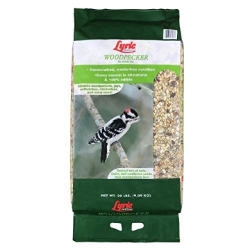 Picture of LYRIC 26-47406 Lyric Woodpecker Wild Bird Seed for Outside Feeders, Shelled, No Waste Bird Seed with Nuts & Dried Fruit, 20 lb Bag (EA)