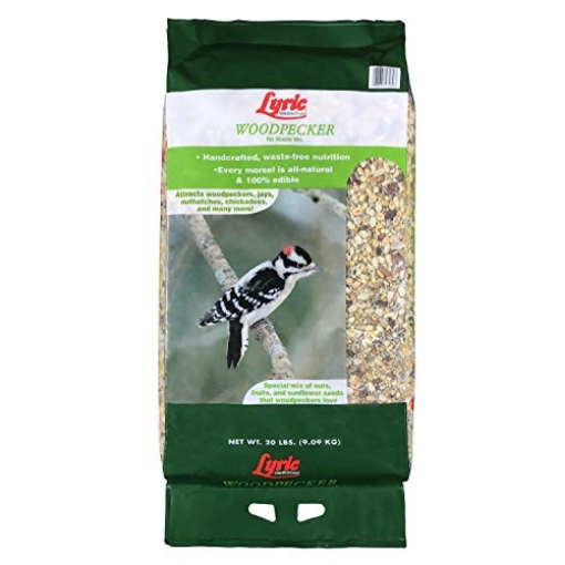 Picture of LYRIC 26-47406 Lyric Woodpecker Wild Bird Seed for Outside Feeders, Shelled, No Waste Bird Seed with Nuts & Dried Fruit, 20 lb Bag (EA)