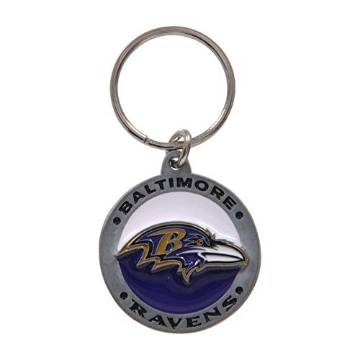 Picture of HILLMAN 710860 NFL KEY CHAIN RAVENS (PK-3-EA)