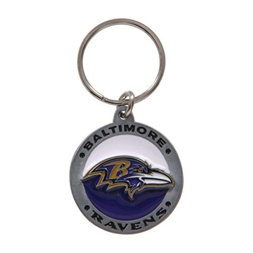 Picture of HILLMAN 710860 NFL KEY CHAIN RAVENS (PK-3-EA)