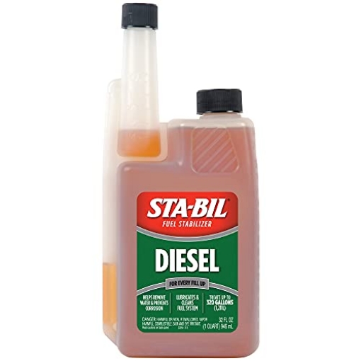 Picture of Stabila 22254 STA-BIL Diesel Fuel Stabilizer And Performance Improver - Keeps Diesel Fuel Fresh For Up To 12 Months - Lubricates And Cleans The Fuel System - Treats 320 Gallons, 32 fl. oz. (22254) (EA)