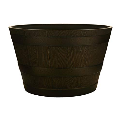 Picture of SOUTHERN IMPERIAL INC HDR-483903 Southern 20.5 in. W Brown Resin Whiskey Barrel Planter (EA)