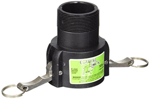 Picture of GREEN LEAF 200B Green Leaf GLP 200 B NL Series Polypropylene Gator Lock Cam Lever Coupling, Non-Locking, 2 Inc Female Coupler/Male Thread (EA)