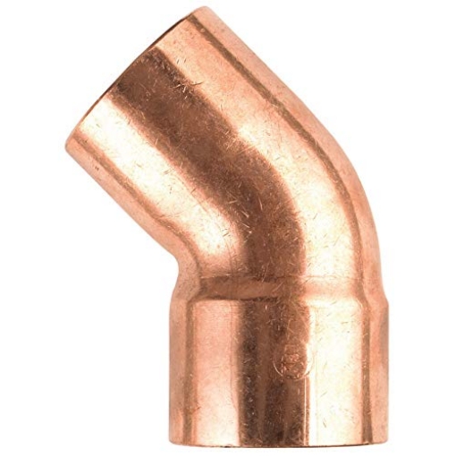 Picture of NIBCO INC W01416C Mueller Streamline 2 in. Sweat x 2 in. Dia. Sweat Copper Street Elbow - Case of: 1 (EA)