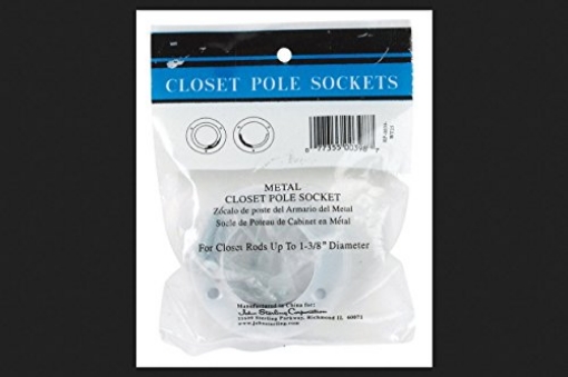 Picture of JOHN STERLING RP-0039-WT25 John Sterling Pole Socket 1-1/4" Steel White One Pair / Bag 1-3/8" Dia. (PK-25-EA)