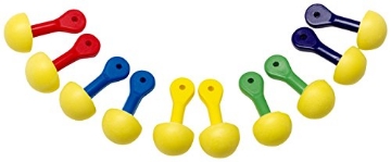 Picture of 3M 321-2200 3M E-A-R EXPRESS Pod Plugs Earplugs 321-2200, Uncorded, Assorted Color Grips, Pillow Pack, Pack of 100 (BX-100-EA)