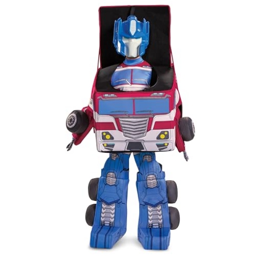 Picture of Disguise DG104939L Disguise Kid's Transformers Optimus Prime Convertible Cosplay Costume - Child Semi Truck to Optimus Prime Converting Costume S (EA)