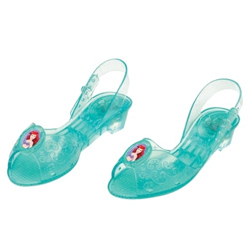 Picture of Disguise DG167149 Ariel Light Up Shoes, Official Disney Princess Light-Up Costume Shoes with Ariel Emblem, Kids Size 11/12 Medium (EA)