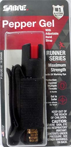 Picture of Sabre P-22J-OC-02 SABRE Maximum Strength Red Pepper Gel with UV Marking Dye and Adjustable Strap Runner Series (EA)