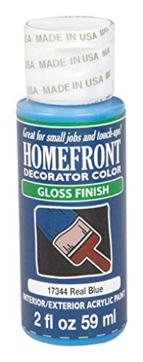 Picture of HOMEFRONT 17344 Homefront Gloss Real Blue Hobby Paint 2 oz. (PK-3-EA)