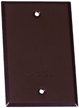 Picture of SIGMA ENGINEERED SOLUTIONS 14240BR Sigma Engineered Solutions 14240BR 1-Gang Rectangular Stamped Weatherproof Cover, Bronze (EA)