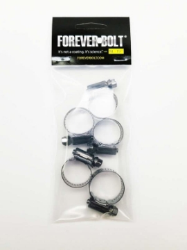 Picture of NICKLUKE PRODUCTS INC FBBLKHCLP10P5 Foreverbolt 4000262 9-16 in. to 1-15-8 in. SAE 10 Black Hose Clamp Stainless Steel Band (EA)