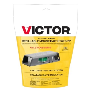 Picture of Victory Innovations Co. M923 Victor Fast-Kill Brand Refillable Mouse Poison Bait Station - 20 Baits - Dual Entry Design - M923 (PK-6-EA)