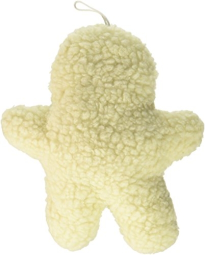 Picture of Boss Products Usa Llc A08805 Boss Pet Products 08805 Digger's Fleece Plush Characters Cuddly Gingerbread Shape Dog Toy with Squeaker, White/Cream (EA)