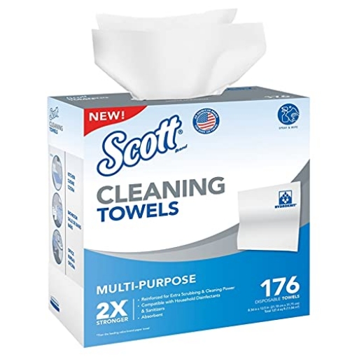 Picture of Scotts 53892 Scott Paper Cleaning Towels 176 Count - Case of: 1; (EA)