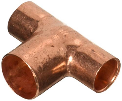 Picture of NIBCO INC W01650T Tee Copper Wrot 1/2x1/2x3/4 (EA)