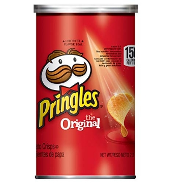 Picture of Kellogg NA Co. 571856 Pringles Potato Crisps Chips, Original Flavored, Single Serve, Grab and Go, 2.4 oz (PK-12-EA)