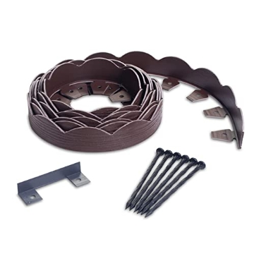 Picture of EASYFLEX 3210BRE-20-3 Dimex 251549 20 in. Decorative Landscape Edging Kit Without Dig44; Embossed Brown (PK-3-EA)