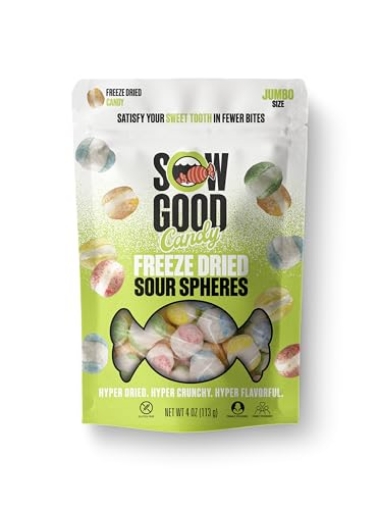 Picture of SOW GOOD 26005554 Freeze Dried Sour Spheres (EA)