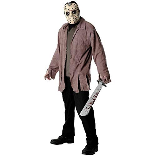 Picture of Rubie's RU16576 Rubie's Costume Co - Friday the 13th Jason Adult Costume, Brown, One Size (EA)