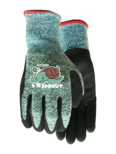 Picture of JOHN WATSON LTD 6170-XXS Watson Gloves, #6170 - L’il Sprout, Sustainable Garden Gloves for Kids - Eco-Friendly, Made of Recycled Products, Sure-Grip, Ergonomically Formed, Snug-Fitting (1 Pair, One Size/Extra Extra Small) (EA)