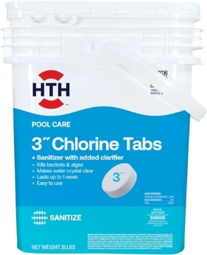 Picture of ARCH CHEMICAL 42050 HTH 42050 Swimming Pool Care 3" Chlorine Tabs, Swimming Pool Chlorinating Sanitizer, 35lb (EA)