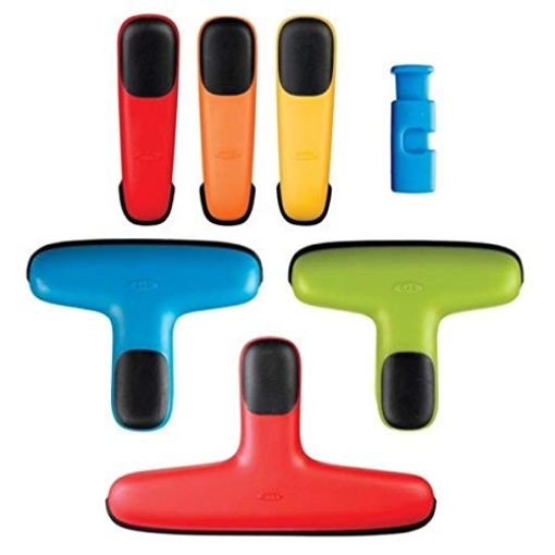 Picture of OXO 1069163 OXO Chip Bag Clip Set, Assorted Colors (EA)