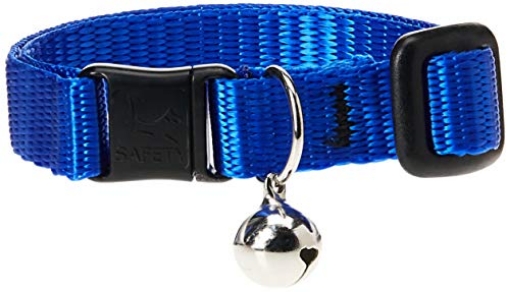 Picture of Lupine Collars & Leads 17527 LupinePet Basics 1/2" Blue Cat Safety Collar with Bell , 8-12" (EA)