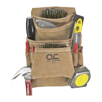 Picture of CLC I923X Custom Leathercraft CLC I923X Suede Carpenter's Nail and Tool Bag, 10 Pocket (EA)