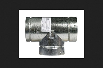 Picture of Selkirk 185100 Selkirk 5 in. x 5 in. x 5 in. Aluminum/Galvanized Steel Stove Pipe TeeTee CapFlow TeeChimney Pipe TeeStove Vent TeeStandard Gas Vent Tee (PK-2-EA)
