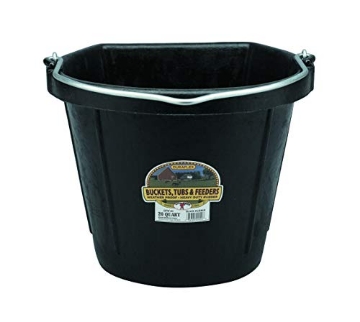 Picture of LITTLE GIANT LADDER SYSTEMS LLC DFW-20 Little Giant Flat Rubber Bucket Rubber Flat Back Bucket (20 Quart) (Item No. DFW20) (EA)