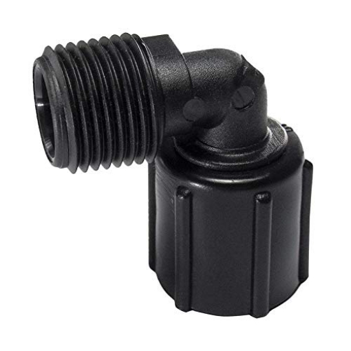 Picture of FLAIR-IT 32785 Ecopoly 32785 SW Elbow, 1/2" MPT x 1/2" FPT, 0.5" ID, Crimp, Plastic (Pack of 5) (EA)