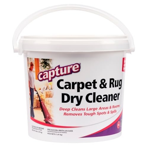 Picture of Capture 3000006683 Capture Carpet & Rug Dry Cleaner w/Resealable lid - Home, Car, Dogs & Cats Pet Carpet Cleaner Solution - Strength Odor Eliminator, Stains Spot Remover, Non Liquid & No Harsh Chemical (4 Pound) (EA)