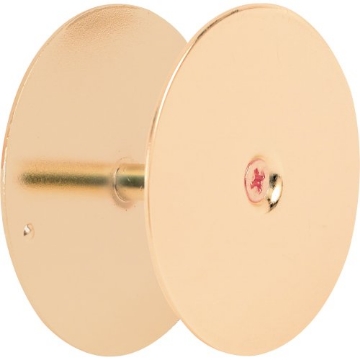 Picture of Prime U 9516 Prime-Line U 9516 Steel Door Hole Cover Plate, Brass (Single Pack) (EA)