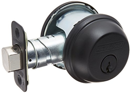 Picture of Ingersoll Rand B60N622K4 Schlage Lock Company, Matte Black Schlage B60n622k4 Single Cylinder Deadbolt 622 (EA)