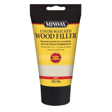 Picture of Minwax 448540000 Minwax Color-Matched Wood Filler, White, 6 oz (EA)