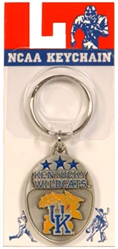 Picture of HILLMAN 711163 Hillman Kentucky Wildcats Metal Silver Decorative Key Chain (PK-3-EA)