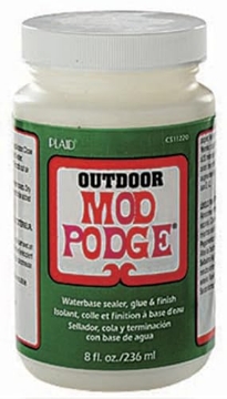Picture of PLAID ENTERPRISES INC CS11220 Mod Podge Waterbase Sealer, Glue and Finish for Outdoor (8-Ounce), CS11220 Clear Finish (EA)