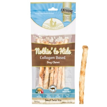 Picture of FIELDCREST FARMS 154 Fieldcrest Farms Nothing to Hide Natural Rawhide Alternative Small Twist Stix for Dogs - (10 Sticks) All Natural Easily Digestible Chews for All Breed Dogs - Great for Dental Health (EA)