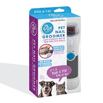 Picture of BELL+HOWELL(R) 2337 Bell+Howell Pawperfect Cordless Dog and Cat Nail Trimmer Rotating File with Safety Guard, 5000-7000 RPM's, Gentle and Painless Dremel Dog Nail Grinder w/ 3 Modes with 3 Replacement Rollers (EA)